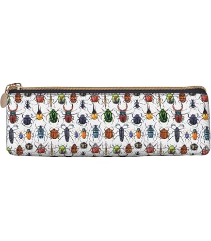 Amazon | ペンケース 筆箱 黒と赤のチェック柄 大容量 軽量 おしゃれ